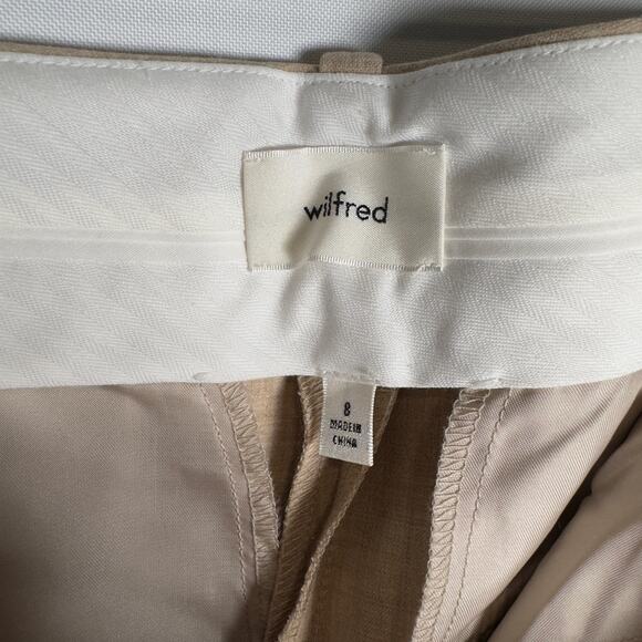NWOT Aritzia Wilfred The Limitless Pant - Heather Oat Beige Women's Size 8 - Picture 6 of 8